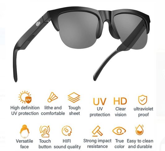 LENTES INTELIGENTES CONEXION BLUET00TH - COMANDO CONTROL POR TACTO