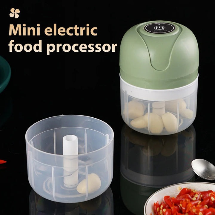 Mini Procesador de Alimentos Portátil Eléctrico - Justo lo que buscabas para facilitar tu cocina !!