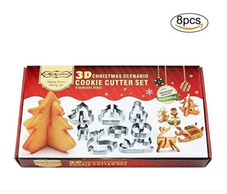 8 Moldes Cortadores De Galleta Navidad - Has de esta navidad un momento inolvidable !!