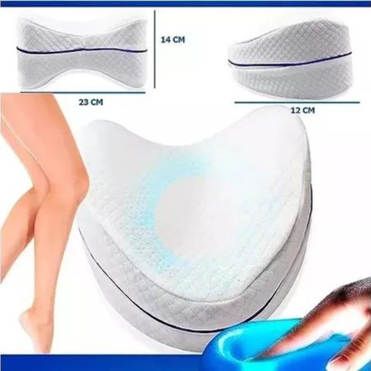 ALMOHADA INTELIGENTE TRIANGULAR REIVI - DESCANSA TUS RODILLAS MIENTRAS DUERMES